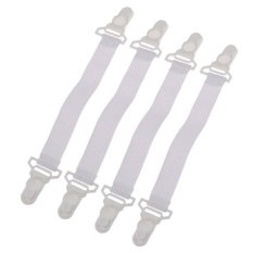 Moreno Jepitan Pengait Seprai Bed Sheet Gripper Multiguna 4 Pcs - Putih