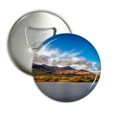 Gunung Kristal Lake Pemandangan Alam Sepanjang Pembuka Botol Magnet Kulkas Lencana Tombol 3 Pcs Hadiah-Internasional