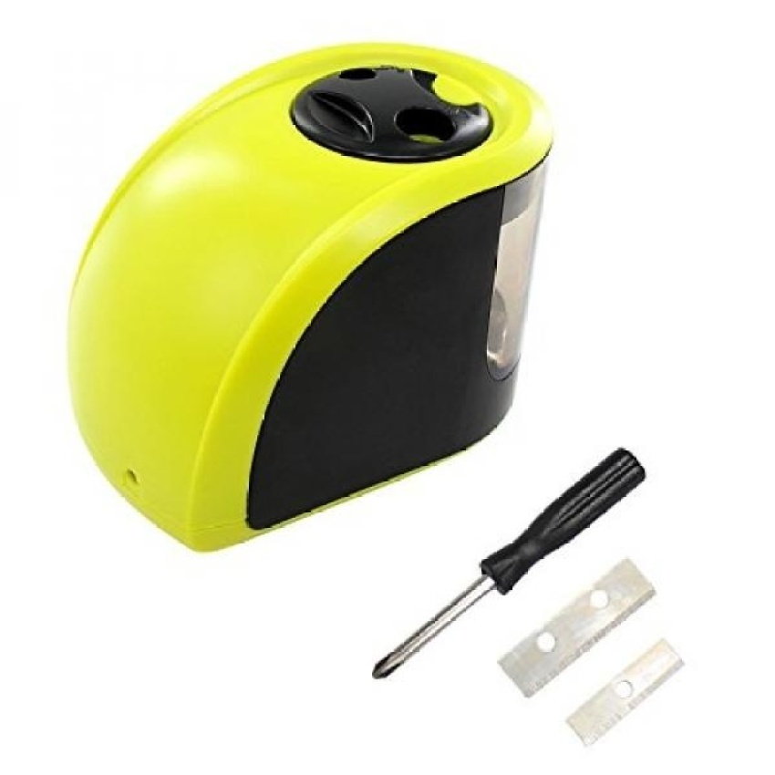 MStore Double Hole Electric Pencil Sharpener, atau Adapteroperated, Bagus untuk Seni, Sekolah & Amp; Kantor Pc027-Intl