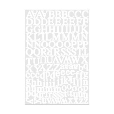 MStore Karen Foster Desain Kf10946 Alphabet Cardstock Stiker 5.5X9 Lembar-Internasional