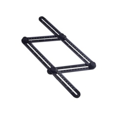 Multi-fungsi Folding Woodworking Ruler Multi-angle Alat Template untuk Handyman Pembangun Craftsman-Intl