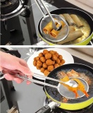 Multi-functional Filter Spoon With Clip Food Kitchen Oil-Frying Salad BBQ Filter