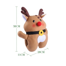 Multi-Functional Santa Claus Elk Warm Hands Pillow Cushions Plush Toys Gift BW