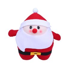 Multi-Functional Santa Claus Elk Warm Hands Pillow Cushions Plush Toys Gift Red