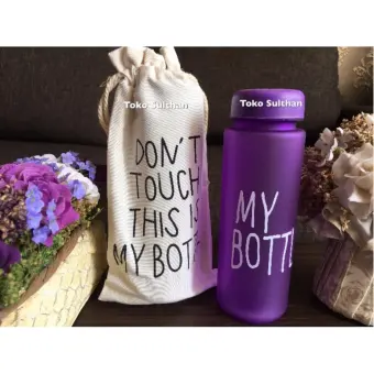 My Bottle NEW DOFF Botol Warna Warni 500ml - Ungu plus TAS