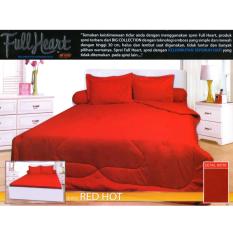 My Love Full Heart Sprei Set Red Hot Tinggi 30cm
