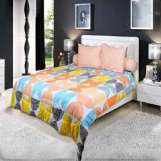My Love Sprei King Tinggi 30 cm Motif Orenji 180x200 cm