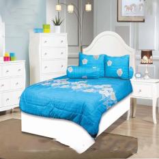 My Love Sprei Queen Tinggi 30 cm Motif Blue Rea 160x200 cm