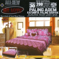 My Love Sprei Set Pinky Tinggi 30cm