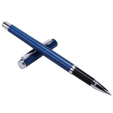 Mylifeunit Tanda Pena Penanda, Medium Point Gorden Gulung Hitam Pena untuk Sekolah Perlengkapan Kantor (Biru)-Intl