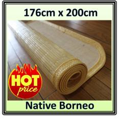 Native Borneo - Tikar Rotan Saburina 176cm x 200cm - Kuning, Lampit Rotan Kalimantan, Karpet Rotan Borneo, Tikar Kalimantan, Karpet Natural, Karpet Minimalis, Karpet Anti Alergi