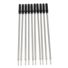 BARU 10 Ballpoint Pen Ink Refills Fine Point Standar Medium BLACK untuk Cross Jenis-Internasional