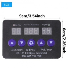 New 12V Digital Temperature Controller 10A Thermostat Control Switch With Probe - intl