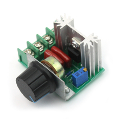 Baru Regulator Tegangan Adjustable PWM AC Motor Speed Controller 50 V-220 V 2000 W-Intl