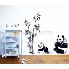 New Black Giant 100*90CM Panda Bamboo Wall Stickers Living Room TV
Wall Sofa Removable Home Sticker Wall Sticker Art AY9051