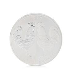 Baru Koin Peringatan 2017 Tahun Ayam Elizabeth II 1 Oz Souvenir Coin Black dan Withe-Intl