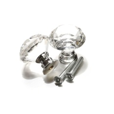 Baru Fashion 10 Pcs/set Kaca Kristal Laci Pintu Lemari Kabinet Tarik Handle Knobs-Intl