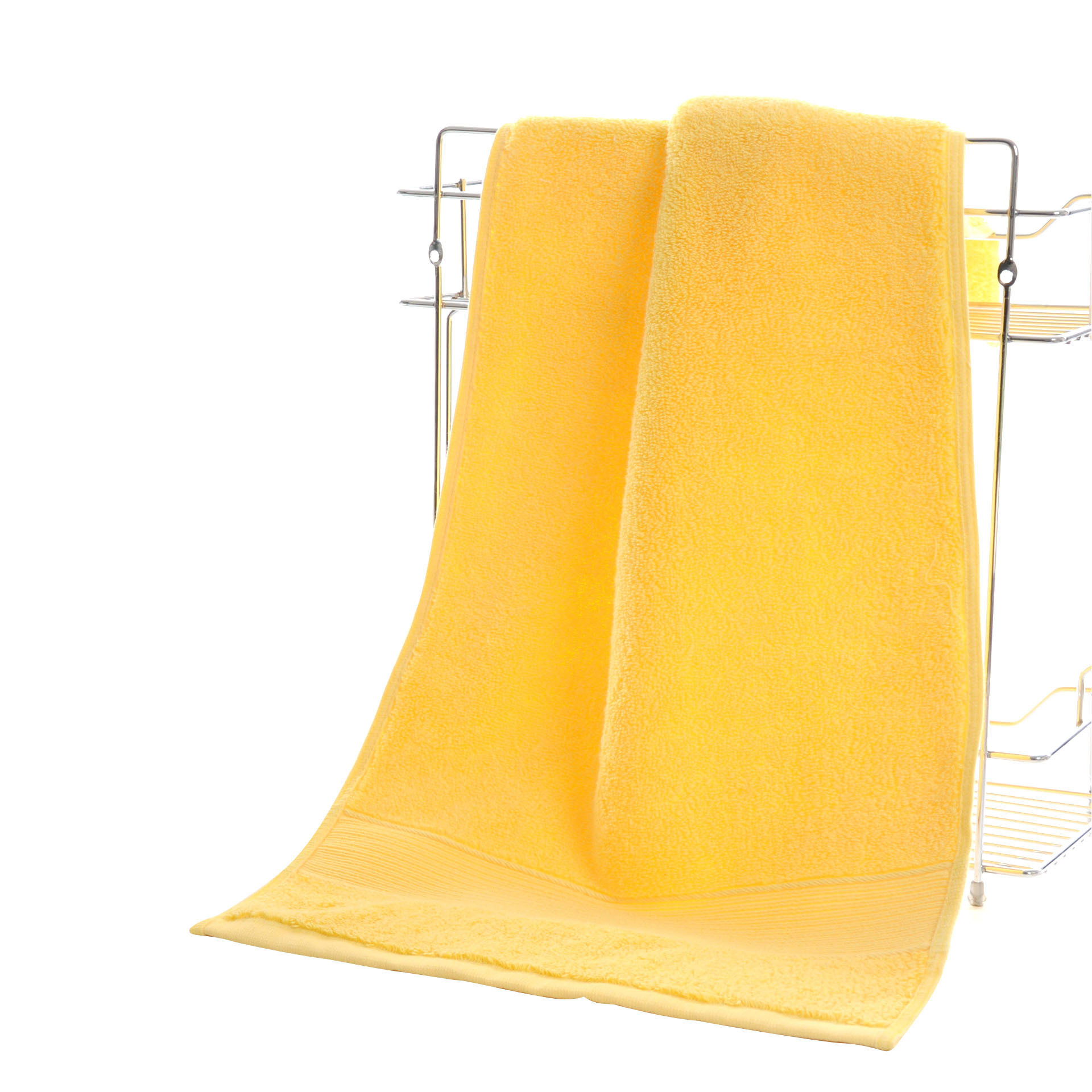 Baru High-grade Absorbent Drying Bath Handuk Handuk Sarung Tangan Shower Kuning HPX