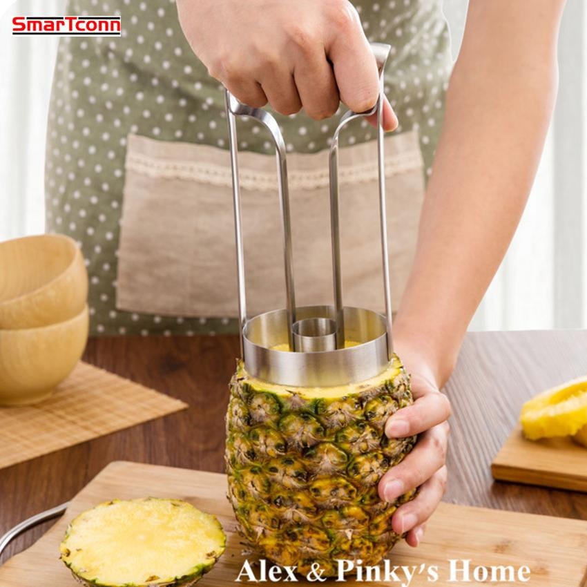 New Style Stainless Steel Fruit Pineapple Slicer Peeler Cutter Kitchen Tool Pineapple Peeler - intl