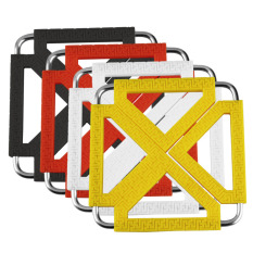 Terbaru Non-slip Stainless Steel Silikon Coaster Cup Piring Mug Mat Panas Isolasi Pad Meja Makan Piala Mug Dish Coaster-Intl