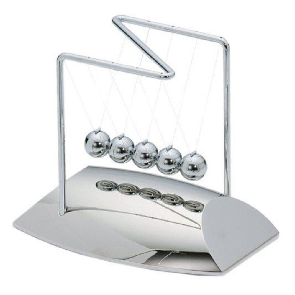 Newton Cradle Balance Ball Fisika Pendulum Science Mainan Meja Dekorasi Kantor Di Rumah-Internasional Newton Cradle Balance Ball Fisika Pendulum Science Mainan Meja Dekorasi Kantor Di Rumah-Internasional