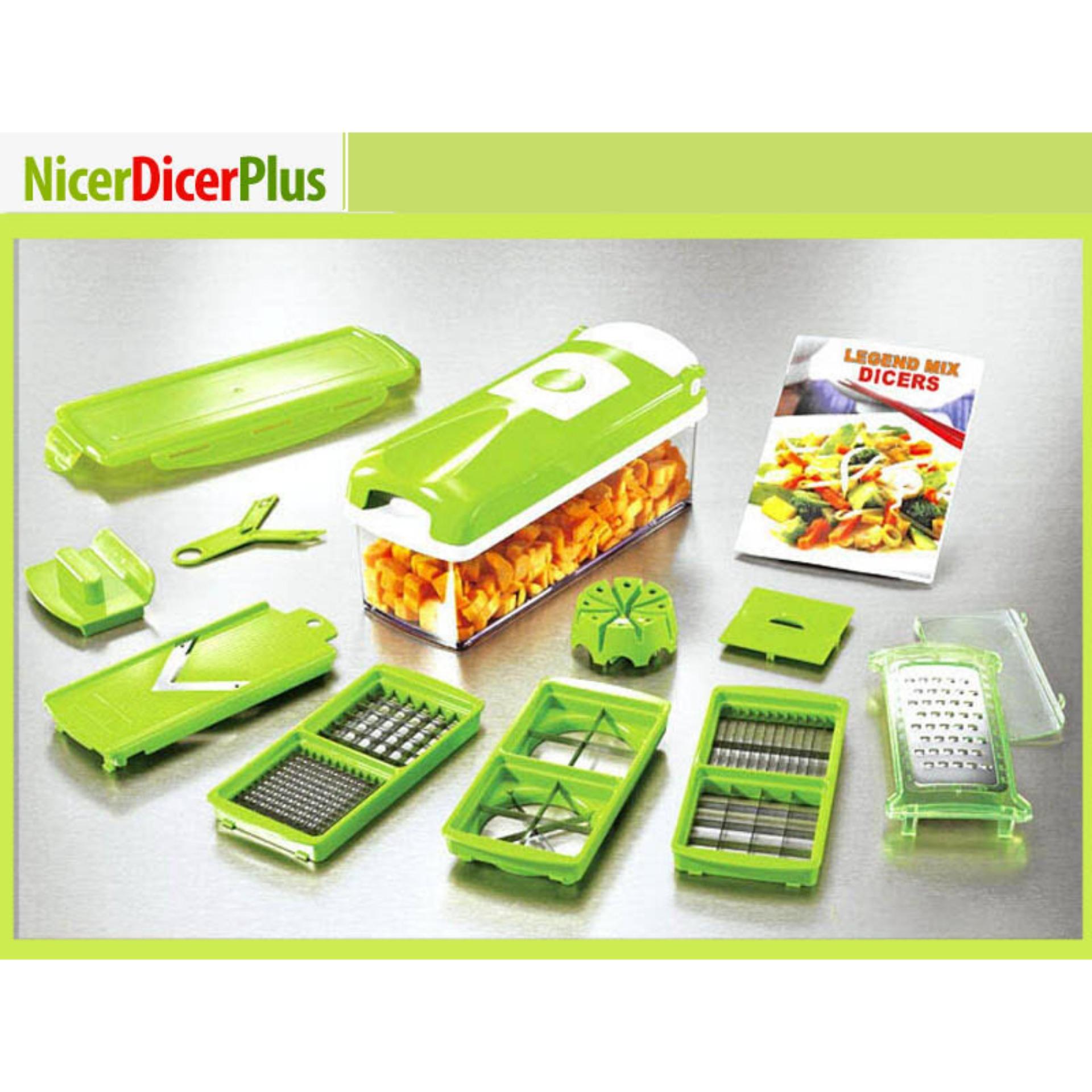 Nicer Dicer Plus Set Original Pemotong Segala Macam Buah / Sayuran Praktis Serbaguna 