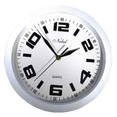 Nobel 565 Jam Dinding Diameter 27 Cm - Putih