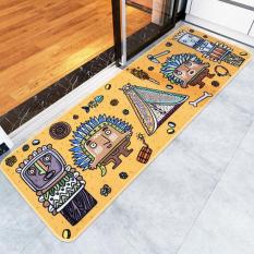 Non-Slip Keset Dapur dan Permadani Bisa Dicuci Keset Lantai Menyerap Air Karpet untuk Ruang Tidur Kamar Mandi Tahan Lama Pakaian Kaki Samping Kasur 40X120 Cm (HITAM) -Intl