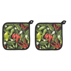 Sekarang Designs Basic Potholders, Pick Lada, Set 2-Intl