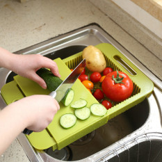 Nuevo Chopping Cutting Board Multi Fungsi Alat Dapur (Kuning)-Intl