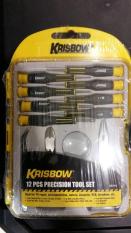 Obeng Precision Tool Set Yellow Black Krisbow 12Pcs