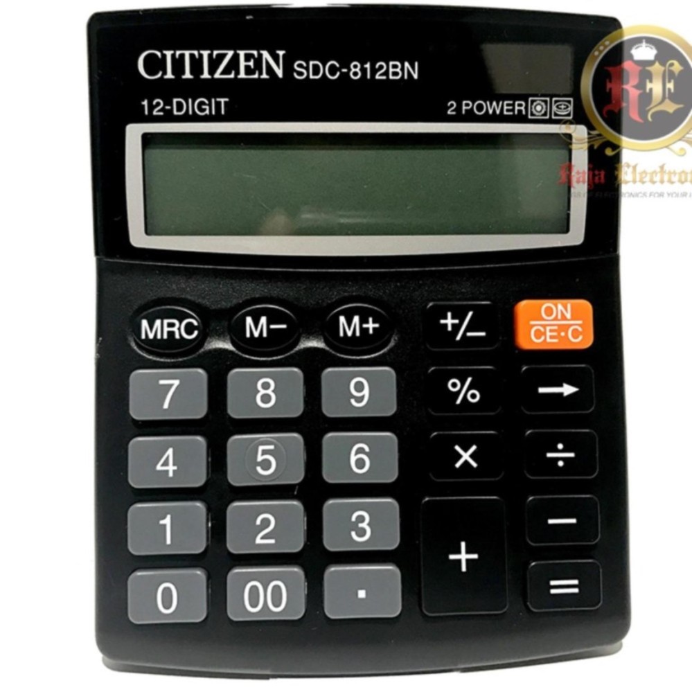 OEM SDC-812BN Calculator Kalkulator 12 Digits - Hitam