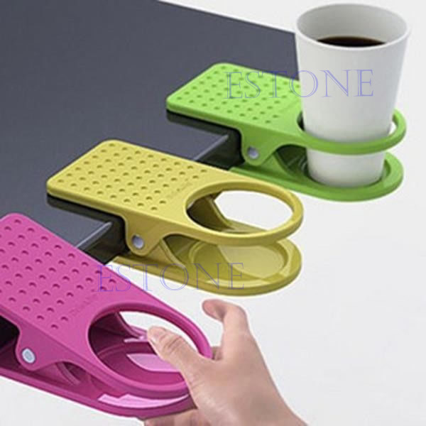 Kantor Drink Cup Coffee Holder Klip Meja Meja Rumah Kantor (...)-Intl Kantor Drink Cup Coffee Holder Klip Meja Meja Rumah Kantor (...)-Intl