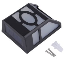 O 2 LED Tenaga Surya Lampu Sensor Cahaya For Dinding Pagar Taman Rumah Tangga Jalan Halaman