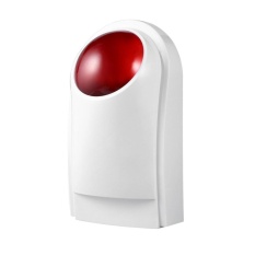 OH Wired Home Security Sound Light Strobe Siren Keselamatan & Fire Alarm Sistem CW32 Putih & Merah-Intl