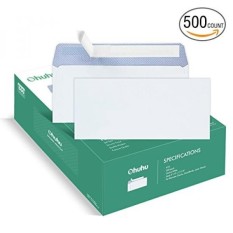 Ohuhu 500 #10 Amplop Diri Amplop Bisnis Windowless Desain, Pola Warna Keamanan untuk Secure Pengiriman, faktur, Laporan & Dokumen Hukum, 4 1/8X9 1/2 Inci-Internasional
