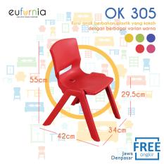 Kursi Anak Plastik Eufurnia Olymplast OK 305 /Merah / 100% FREE ONGKIR JAWA DENPASAR