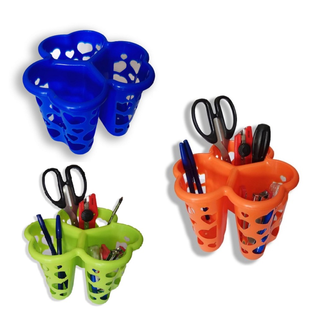 Omega Organizer Rak Mini 3 Sekat Bulat Tempat Alat Tulis Kantor tempat sendok - bulat Random Colour Omega Organizer Rak Mini 3 Sekat Bulat Tempat Alat Tulis Kantor tempat sendok - bulat Random Colour