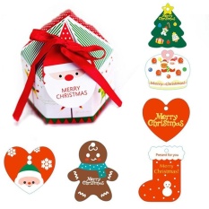 Satu Pack Satu Jual (14 Acak) Pohon Natal Pendant Kartu Ucapan Kartu Natal Hadiah Natal Dekorasi Natal Hadiah-Intl