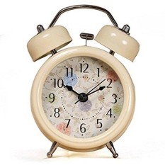 ONOR-Tech 3`` Farm Vintage Metal Twin Bell Alarm Clock With Light for Home decoration - intl