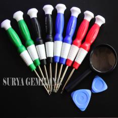 Original Obeng Set DK-8600 / 0408 Set Plus Kaca Pembesar / Obeng HP/ Obeng Servis / Mata Obeng Kecil