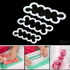 Oscar Toko Praktis Berkualitas Tinggi Jual Hot 3 Pcs 3D Mawar Bunga Cutter Fondant Cake Mould Cetakan Handmade-Intl