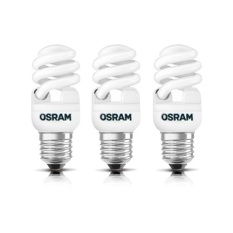 Osram Duluxstar Mini Twist 20 Watt Lampu Hemat Energi 3 Pcs - Putih