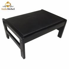 Ottoman Tempat Dudukan Kaki Sofa Fo-001-3- Kayu - Hitam (Khusus Kota Medan + Free Ongkir)