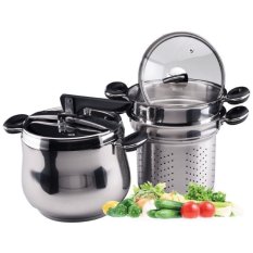 Oxone OX-1060F Panci Presto 5 in 1 - Stainless - Silver