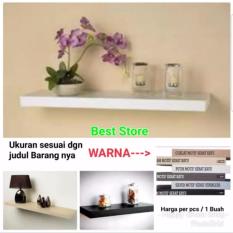 P20xL10xT4cm Rak Dinding Ambalan Melayang Floating Shelf MERK KINBAR - COKLAT