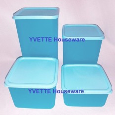 PAKET MURAH TOPLES SEALWARE PLASTIK KEDAP UDARA 4 PCS - Biru