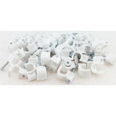 Paku klem kabel dengan paku beton , kabel diameter 12mm