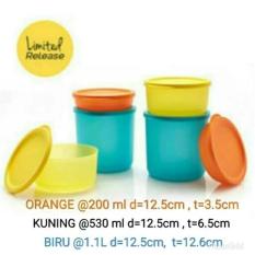 PALING DICARI Tupperware Summer Go Round Wadah Tempat Makanan Toples Bulat TERLARIS