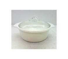 Panci Casserole Tutup Kaca Luminarc Blooming White 2 Liter